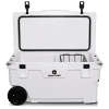 70 qt White Badlands Cooler with Wheels